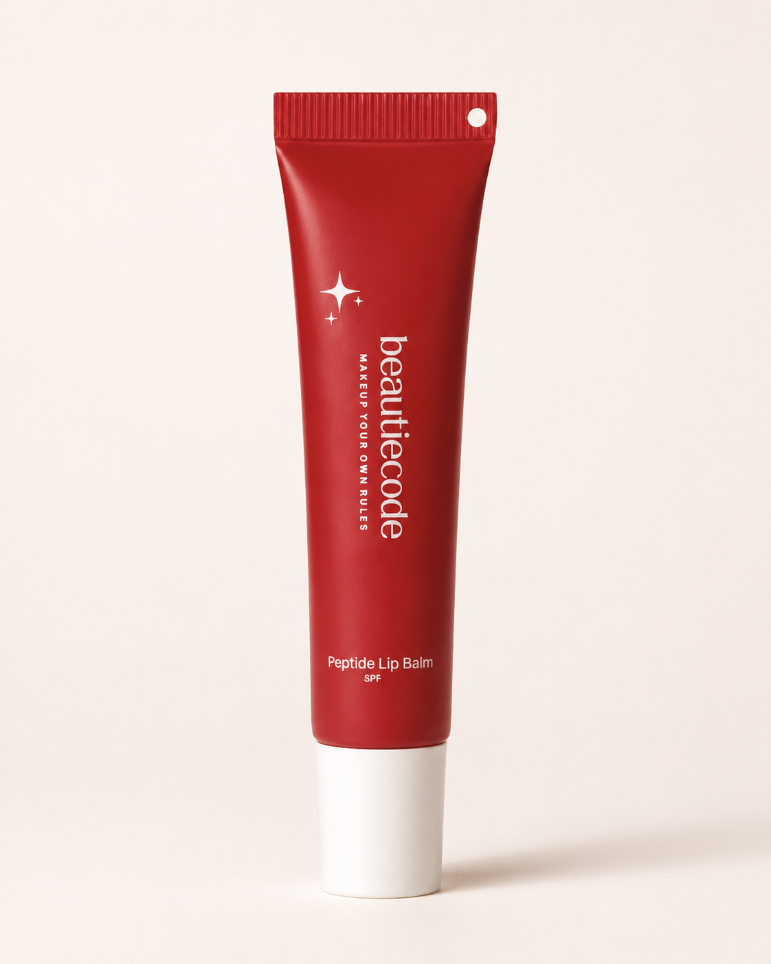 strawberry tinted peptide lip balm with spf15