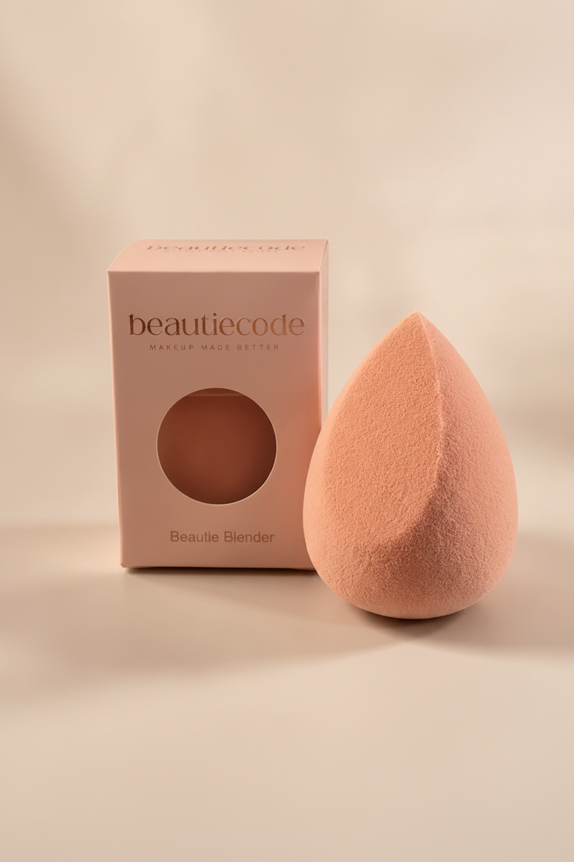 nude pink beautie blender beauty sponge with its box